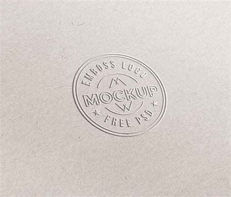 Embossed Logo Mockup / Text Effect on Paper Free Download | Resource Boy