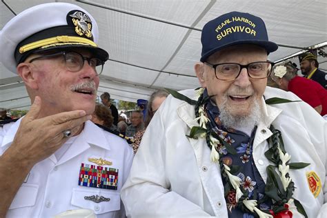 Centenarian survivors of Pearl Harbor attack return to honor those who ...