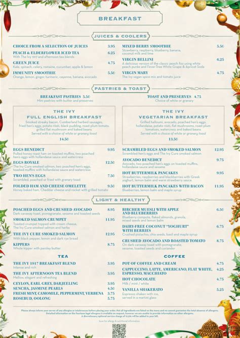 The Ivy Cambridge Brasserie Cambridge's full menu online