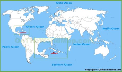 Jamaica location on the World Map - Ontheworldmap.com