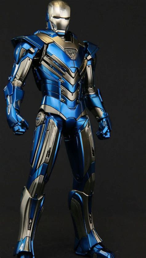 Blue Iron Man Suit