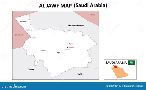 Al Jawf Map. Political Map of Al Jawf. Al Jawf Map of Saudi Arabia with ...