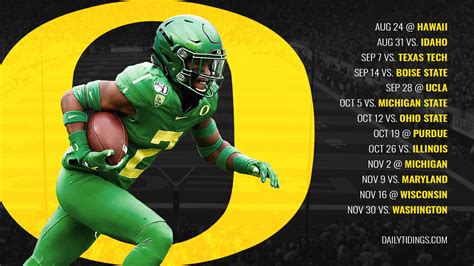 2025 Oregon Ducks Football Schedule - Clarey Franciska