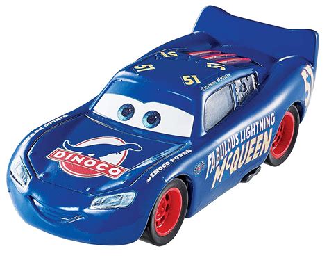 Mattel Disney Pixar Cars Dinoco Lightning McQueen 1:55 Diecast Toys Car ...