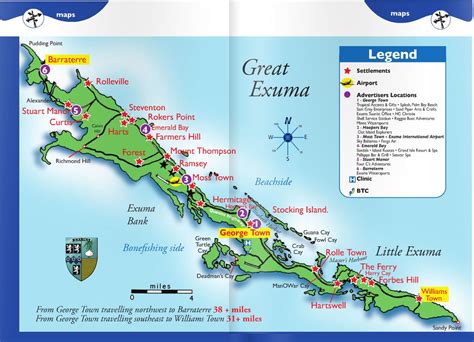 exuma island | MAP COURTESY OF EXUMA VISITORS GUIDE | Exuma Island ...