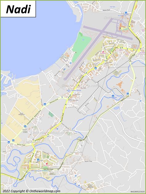 Nadi Map | Fiji | Detailed Maps of Nadi Town