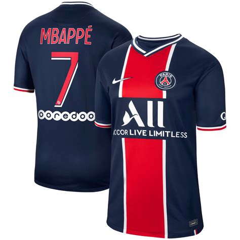 2020-2021 Mbappé #7 PSG Home Soccer Jersey - Team Soccer Jerseys