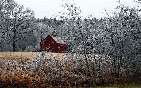 Summer Screensavers Free : Barn Frosty Country Farm Countryside ...