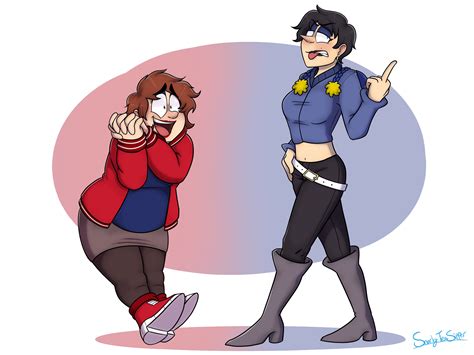 Fem Craig and Clyde (South Park Fanart) by SnarkyTeaSipper on DeviantArt