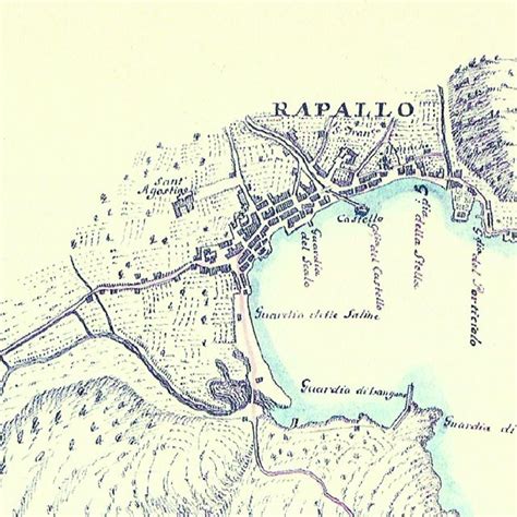 Rapallo in the late eighteenth century (after Matteo Vinzoni map, 1774 ...