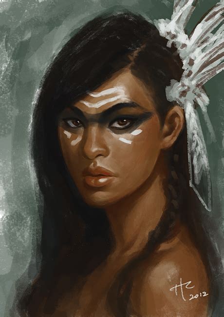 Arawak Dancer Portrait WIP by Rustveld on DeviantArt