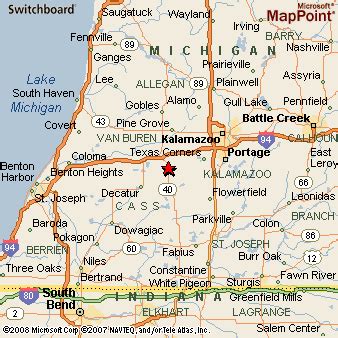 Lawton, Michigan Area Map & More