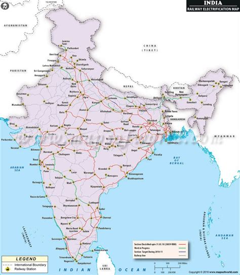 Indian Railway Electrification Map Geography Map, Train Route ...