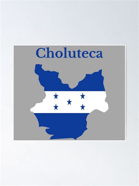 "Choluteca Department Map Design, Honduras. " Poster for Sale by ...