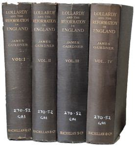 Lollardy and the Reformation in England, 4 Volumes - Medieval Church Blog