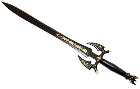 38" Black Medieval Sword Sharp with Sheath – Habib Cash & Carry