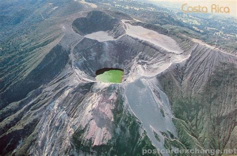 Crater of Irazu Volcano in Costa Rica