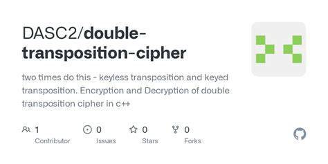 GitHub - DASC2/double-transposition-cipher: two times do this - keyless ...