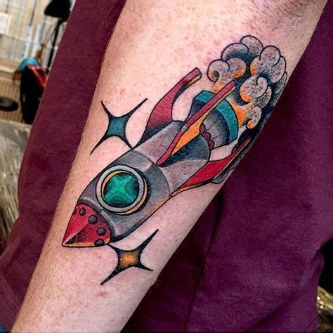 Blast Off With These Awesome Rocket Tattoos! | Rocket tattoo, Rocket ...