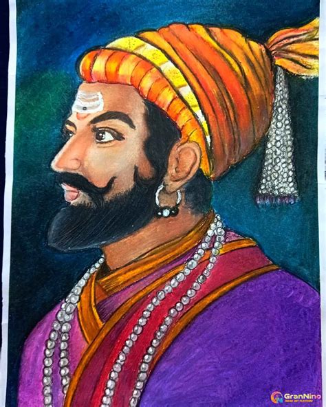 Painting Of Chatrapati Shivaji Maharaj Drawing - GranNino