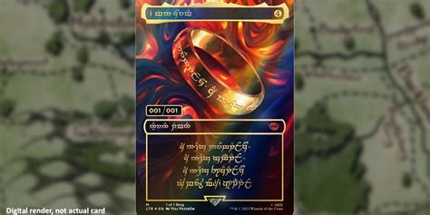 Magic The Gathering's Extremely Rare One Ring LOTR Card Has Been Found