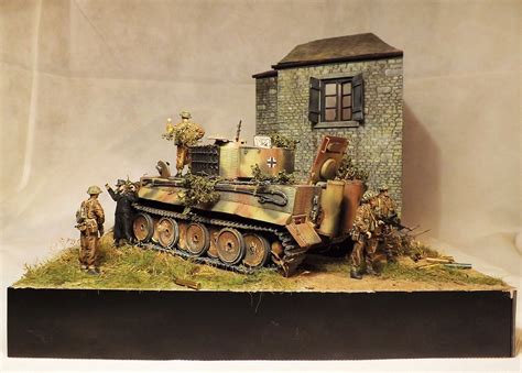 "Out Flanked-Normandy 1944" 1/35 scale diorama by Terence Young ...