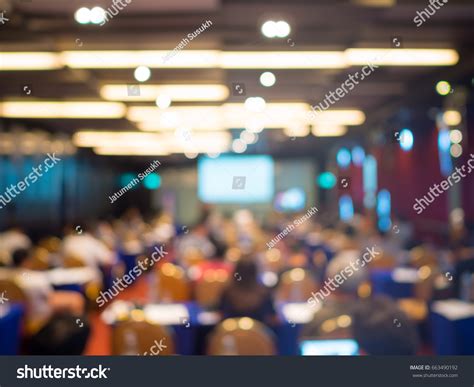 Blurred Meeting Room Background Stock Photo 663490192 | Shutterstock