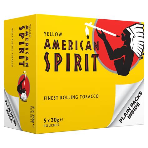 American Spirit Yellow Hand Rolling Tobacco 5 x 30g | Bestway Wholesale