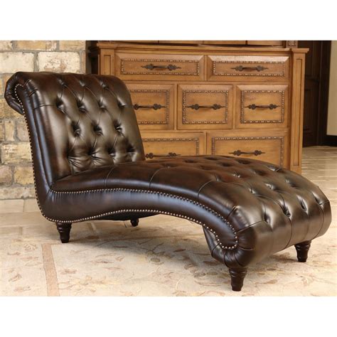 Abbyson Alessio Bonded Leather Chaise - Bed Bath & Beyond - 9480067 ...