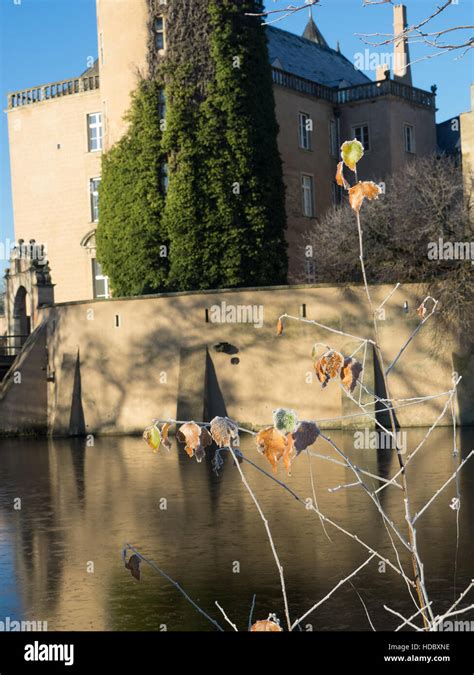 Winter at a castle in Germany Stock Photo - Alamy