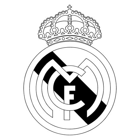 Real Madrid Cf Logo Black And White