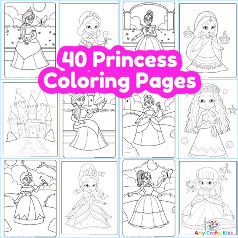 40 Fairy Tale Princess Coloring Pages - Arty Crafty Kids