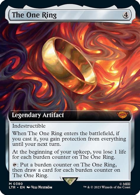 The One Ring (Extended Art) - Universes Beyond: The Lord of the Rings ...