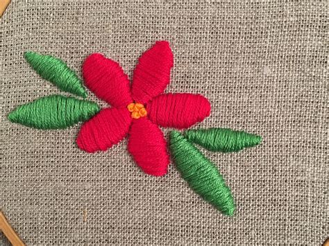 MooshieStitch Monday: Padded Satin Stitch Flower | feeling stitchy ...