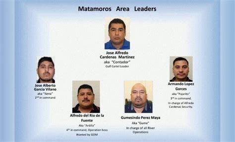 Identifican a líderes del Cártel del Golfo en Matamoros, en presuntos ...