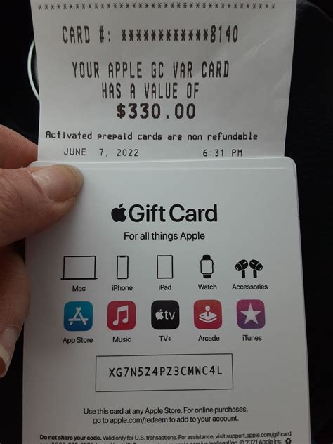 Gift card history - Apple Community