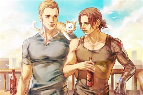 Steve / Bucky by LiuYuChi on DeviantArt