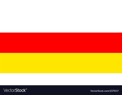 Flag of south ossetia Royalty Free Vector Image