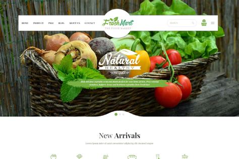 Freshmart Organic Fresh Food Farm HTML Template