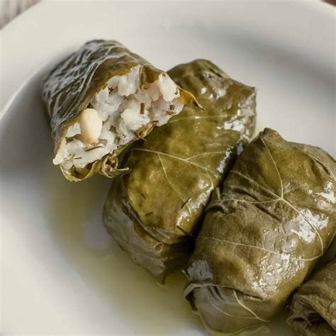 Greek Stuffed Vine Leaves -Dolmadakia (Vegan, Gluten-Free) - Real Greek ...