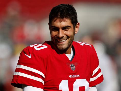 Jimmy Garoppolo will make his first start for the 49ers on Sunday ...