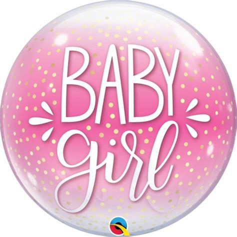 Baby Girl - 56cm Bubble Shape - Pop Balloon Shop