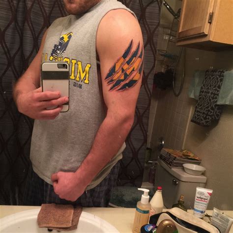 University of Michigan fans share photos of Wolverine themed tattoos ...