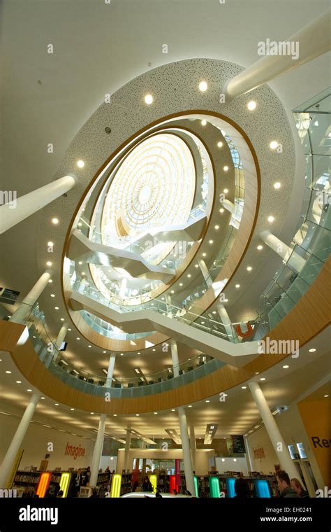 Interior Central Library Liverpool Merseyside UK Stock Photo - Alamy