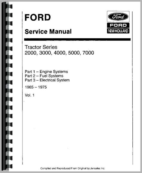 Ford 3000 Tractor Service Manual