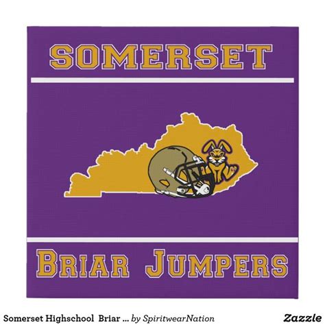 Somerset Highschool Briar Jumpers KENTUCKY Faux Canvas Print | Zazzle ...