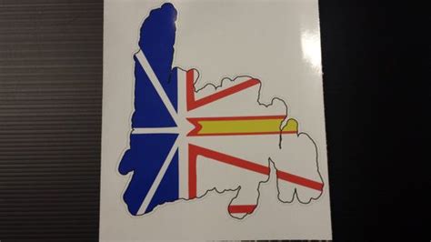 NEWFOUNDLAND Island Flag Sticker | Islands flag, Newfoundland island ...