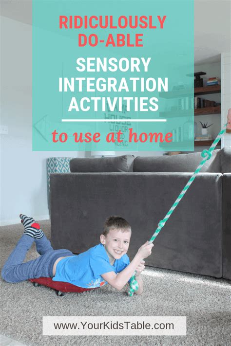 Ridiculously do able sensory integration activities to use at home ...