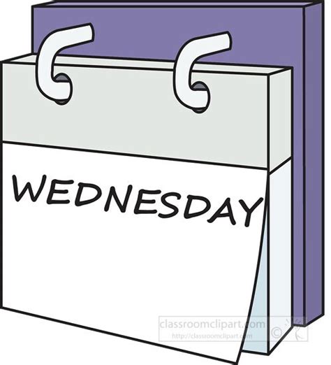 Calendar Clipart-day week calendar wednesday clipart