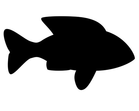 Fish Silhouette Clip Art - Download for Free